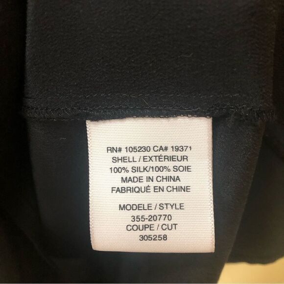 Joie Black Silk Blouse - Picture 4 of 4